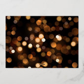 おしゃれな写真の新年の乾杯 箔シーズンカード (裏面)