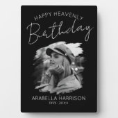 おしゃれな写真の誕生日記念碑 フォトプラーク (正面)