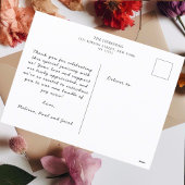 おしゃれな写真アーチコラージュベイビーシャワーのお礼カード ポストカード