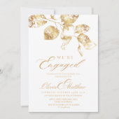 おしゃれな写真付きエンゲージメントパーティー 招待状 (正面)