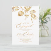 おしゃれな写真付きエンゲージメントパーティー 招待状 (スタンド正面)