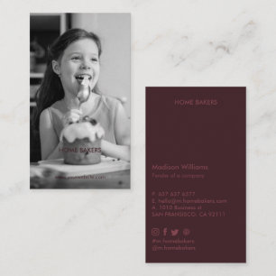 おしゃれな写真入り名刺 ミニマルでスタイリッシュ 名刺