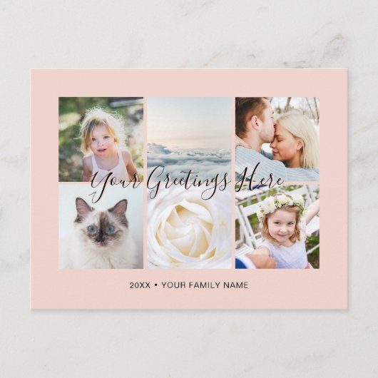 おしゃれな写真6枚入りユニバーサルグリーティング ポストカード (正面)