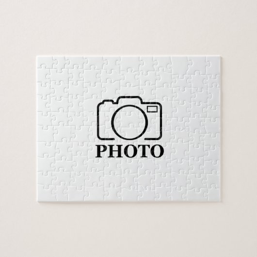 おしゃれな写真 ウェディング 現代的 かわいい エレガント ジグソーパズル (横)