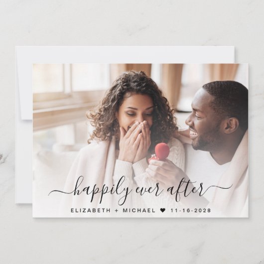 おしゃれな写真QRコード ダスティーブルー 結婚式 セーブザデート (正面)