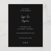 おしゃれな写真V MOD Chic 4 LG Save the Date チラシ (裏面)