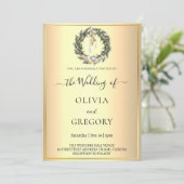 おしゃれな冬のウェディング 招待状 (スタンド正面)