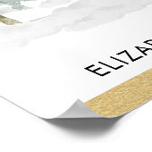 おしゃれな冬のホリデードライブスルー赤ちゃん歓迎パレード ポスター (角)