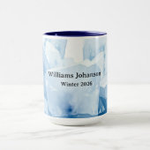 おしゃれな冬の雪解け 季節の新風ギフト マグカップ (中央)