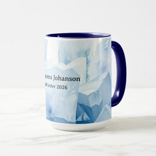 おしゃれな冬の雪解け　季節の新風ギフト マグカップ (正面右)