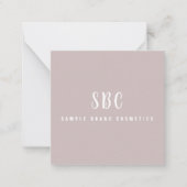 おしゃれな化粧モダンエレガント品ビジネスをありがとう ノートカード (正面)