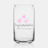 おしゃれな卒業おめでとう水彩画 ガラス缶 (裏面)