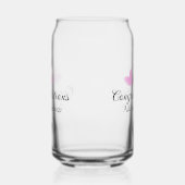 おしゃれな卒業おめでとう水彩画 ガラス缶 (左)