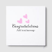 おしゃれな卒業おめでとう水彩画 ゲストブック (裏面)