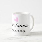 おしゃれな卒業おめでとう水彩画 コーヒーマグカップ (正面右)