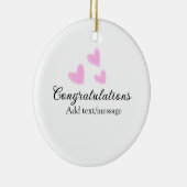 おしゃれな卒業おめでとう水彩画 セラミックオーナメント (右)