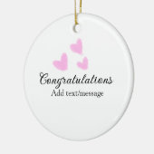 おしゃれな卒業おめでとう水彩画 セラミックオーナメント (左)