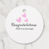 おしゃれな卒業おめでとう水彩画 フェイバータグ (裏面)