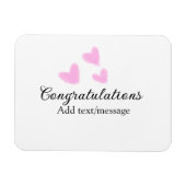 おしゃれな卒業おめでとう水彩画 マグネット (横)