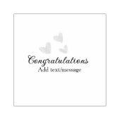 おしゃれな卒業おめでとう水彩画 ラバースタンプ (インプリント)