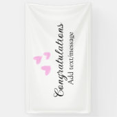 おしゃれな卒業おめでとう水彩画 横断幕 (縦)