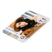 おしゃれな卒業写真のお知らせ マグネット (左側)