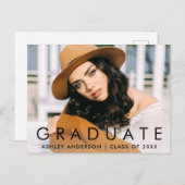 おしゃれな卒業写真のお知らせ 案内ポストカード (正面/裏面)
