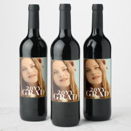 おしゃれな卒業写真の日付 卒業 簡単スクリプト ワインラベル