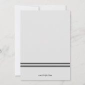 おしゃれな卒業写真 卒業おめでとうのご案内 案内状 (裏面)