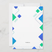 おしゃれな卒業式写真招待状 招待状 (裏面)