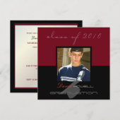 おしゃれな卒業式2010/卒業帽 招待状 (正面/裏面)