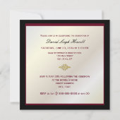 おしゃれな卒業式2010/卒業帽 招待状 (裏面)