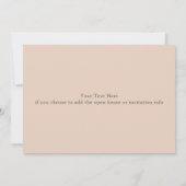 おしゃれな卒業発表写真カード ウェーブフレーム 招待状 (裏面)