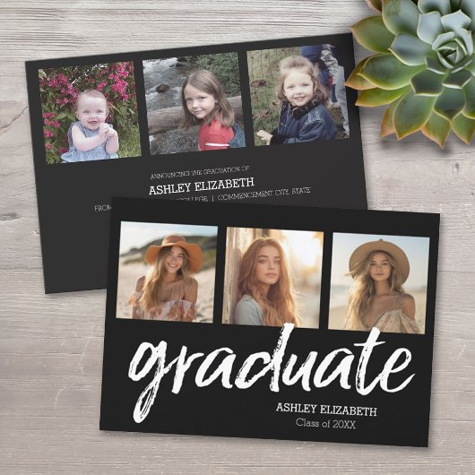 おしゃれな卒業発表写真6選 招待状