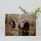 おしゃれな卒業祝いカード　ホリデーシーズン 箔シーズンカード (立ち正面)