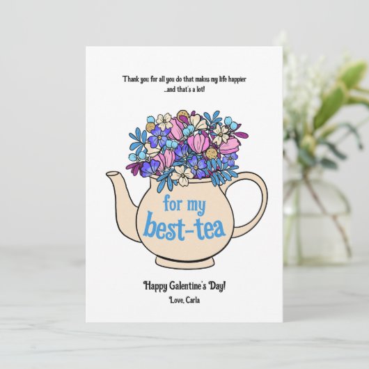 おしゃれな友達のためのバレンタインカード ガレンティーンズデー シーズンカード (スタンド正面)