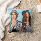 おしゃれな友達 ベストフレンド 現代のカリグラフィー スクリプト クッション (ブランケット)