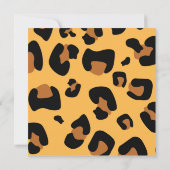 おしゃれな双子 チーターのベビーシャワーパーティー招待状 招待状 (裏面)