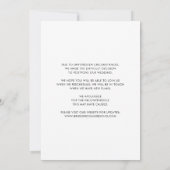 おしゃれな同じ愛新しい計画変更日付写真 案内状 (裏面)