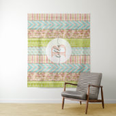 おしゃれな名前のサビれたバラの木製カントリーコテージ タペストリー (インサイチュ)