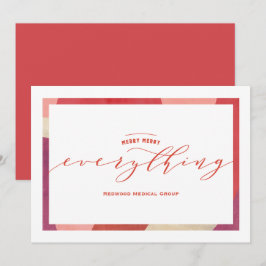 おしゃれな境界線のホリデーカード シーズンカード