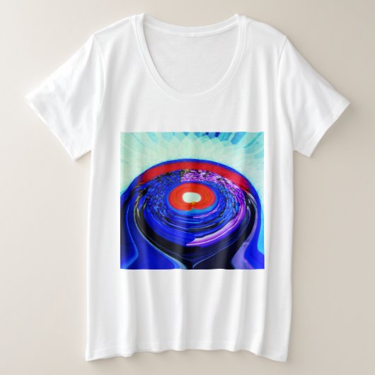 おしゃれな夏の日 プラスサイズTシャツ (デザイン正面)