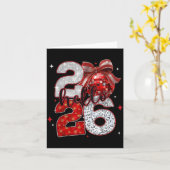 おしゃれな大晦日　ハロー2026　あけましておめでとうございます カード (黄色い花)