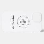 おしゃれな大理石カスタムビジネスロゴiPhoneケース iPhoneケース (裏面横)