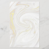 おしゃれな大理石ミニマルサロンサービスメニュー チラシ (裏面)