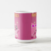おしゃれな女の子 コーヒーマグカップ (中央)