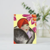 おしゃれな女性のための特別なランチ&アフタヌーンティーのお誘い 招待状 (スタンド正面)