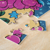 おしゃれな女性 ジグソーパズル (側面)