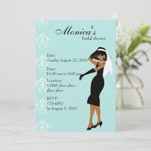 おしゃれな女性 招待状 (スタンド正面)