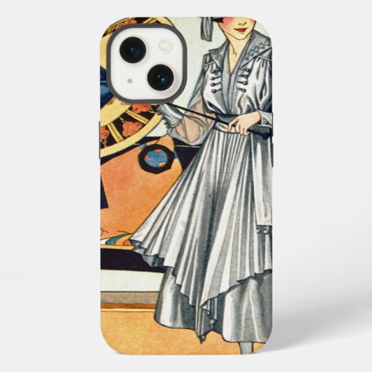 おしゃれな女性 iPhoneケース (裏面)